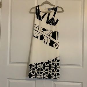 Desigual dress in white and black.